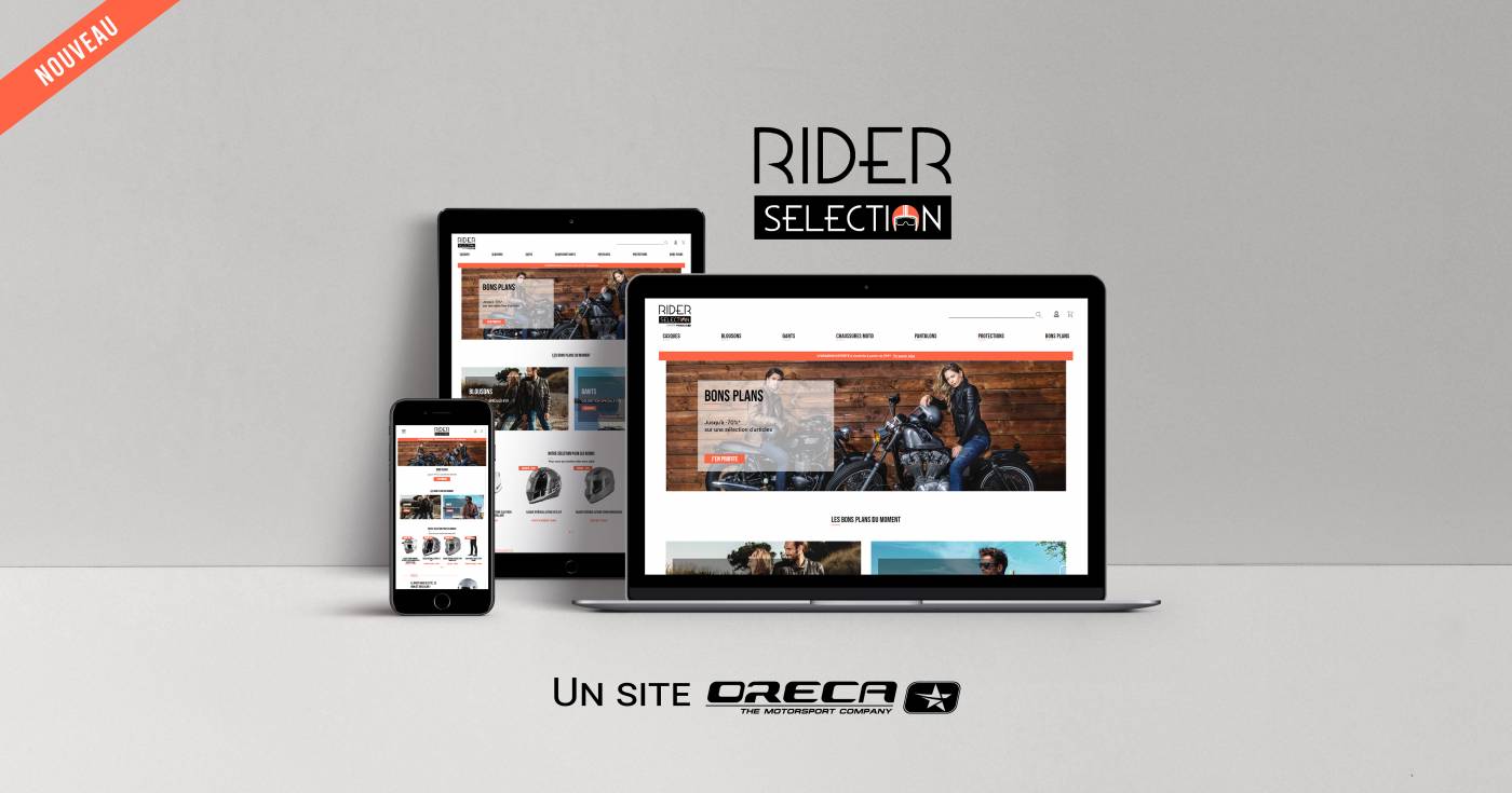 ORECA lance un site e-commerce dédié aux équipements du motard : Rider Selection