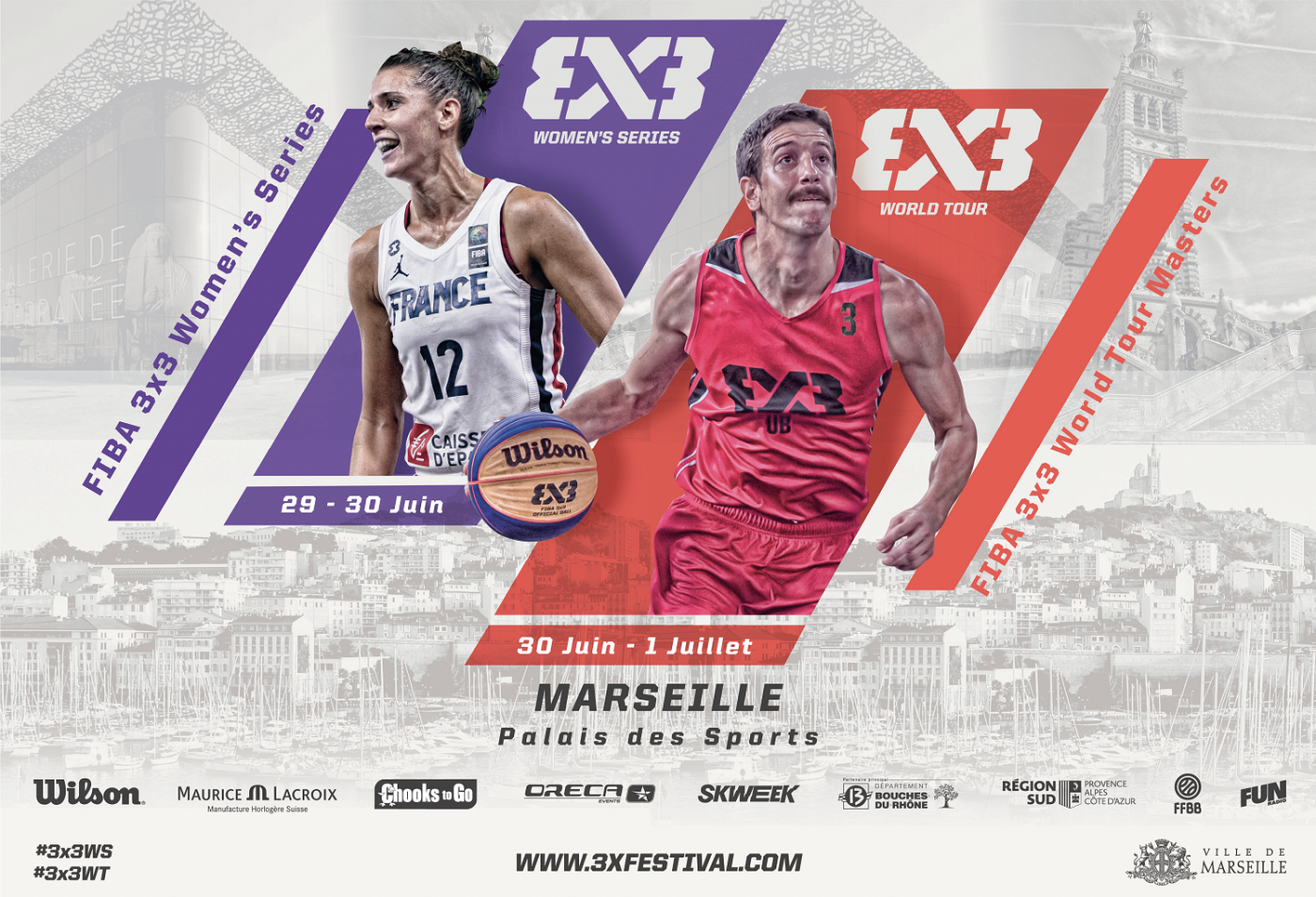 Le FIBA 3×3 World Tour & les Women’s Series Marseille 2023 diffusés sur les chaînes du groupe L’Équipe & Skweek