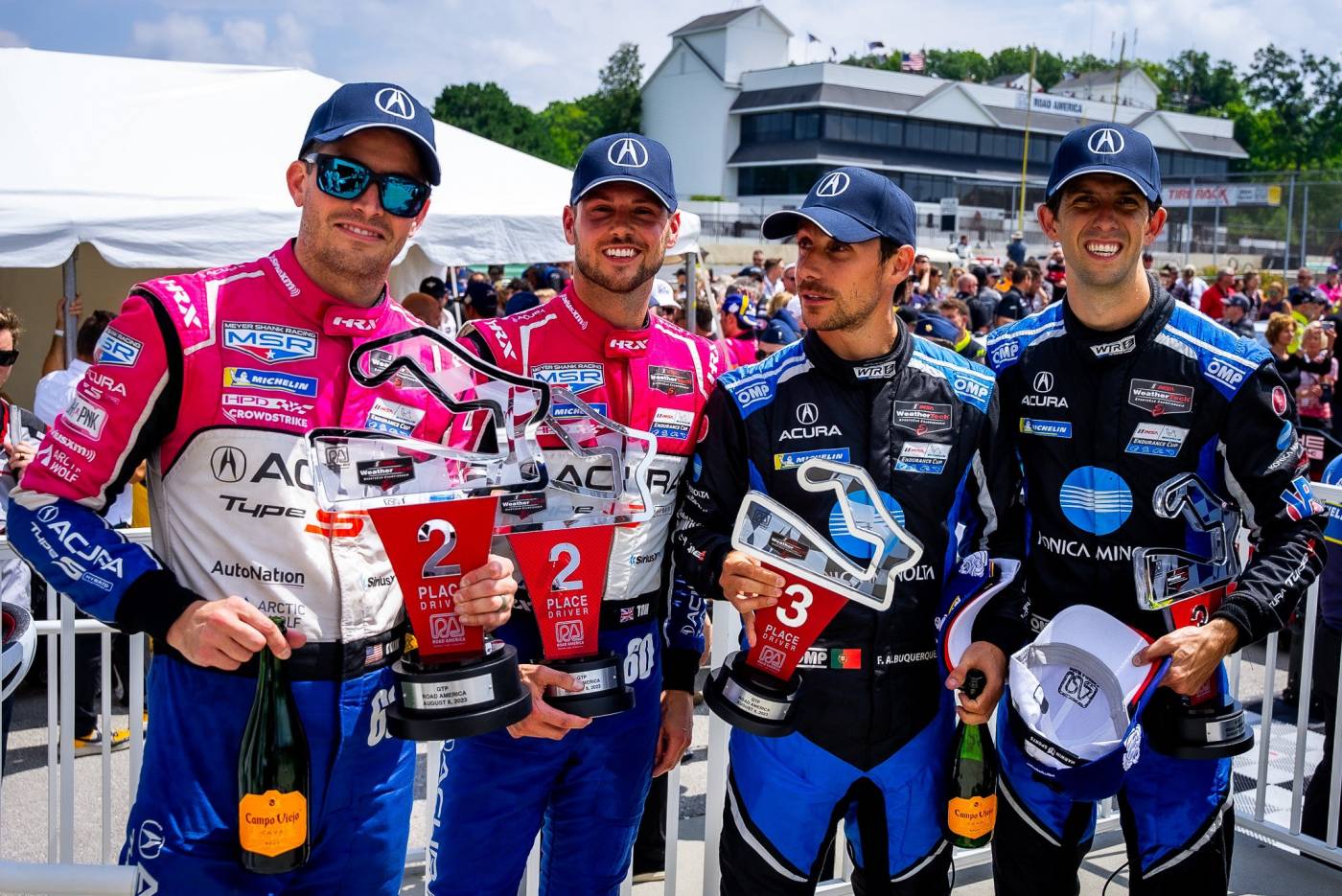 Double podium d’Acura et victoire de PR1 Motorsports à Road America